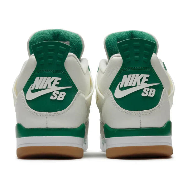 Nike Jordan 4 Retro Vert pin Gris ivoire Daim cuir