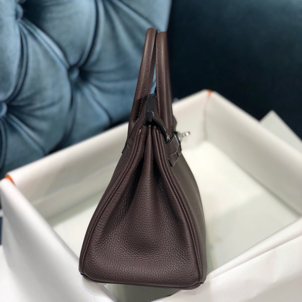 HM BIRKIN CAFE TOGO PELLE ARGENTO FERRAMENTA