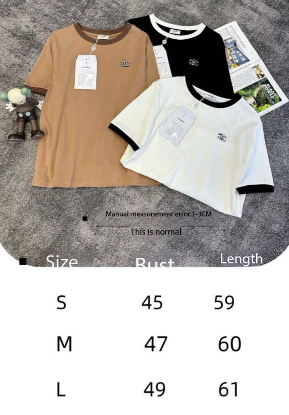 T-shirt Col Rond Logo CC SS26 Coton 350539