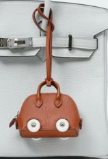 Hermès Bolide On Wheels Charm in Leather