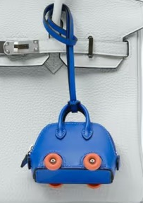 Hermès Bolide On Wheels Charm in Leather