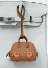 Hermès Bolide On Wheels Charm in Leather