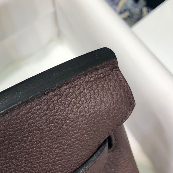 HM BIRKIN CAFE TOGO PELLE ARGENTO FERRAMENTA