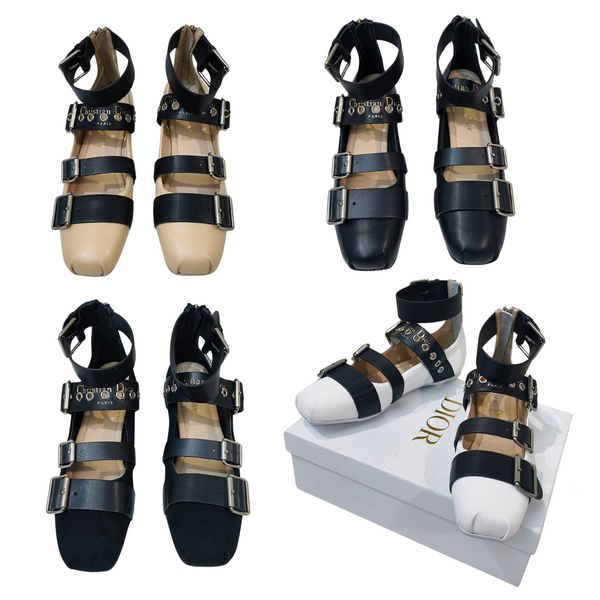 CD 25 Mary Jane Flat Calfskin and Suede 237989