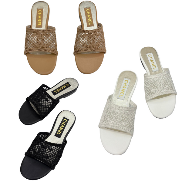 CC 25 Slippers Satin and Sheepskin 270798