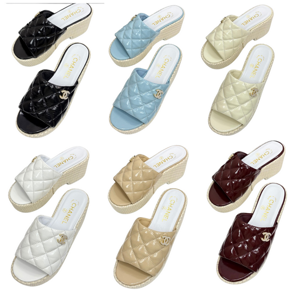 CC 25 Platform Slides Cowhide and Sheepskin 270783