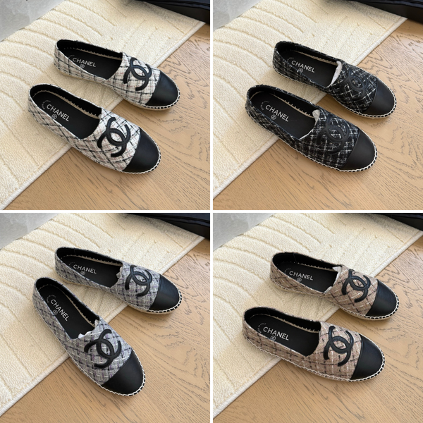 CC Espadrilles Quilted Tweed