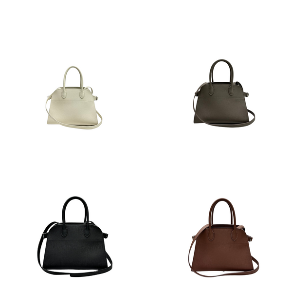 The Row Margaux 10 26cm Tote Bag In Grained Calfskin