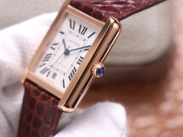 TANK SOLO XI W5200026 ROSE GOLD CASE BROWN LEATHER STRAP