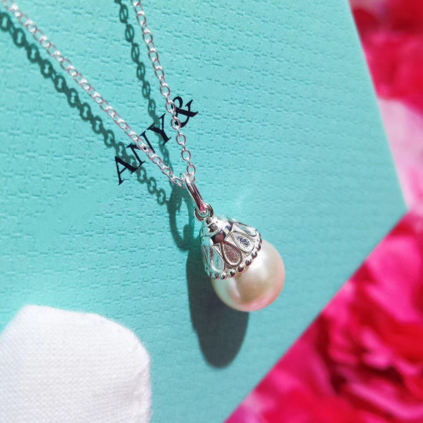 PEARL PENDANT GATSBY ZIEGFELD PEARL SILVER NECKLACE