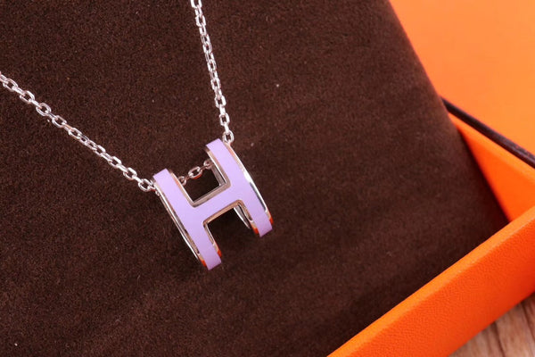 POP H NECKLACE PENDANT SILVER HARDWARE