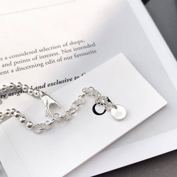 INTERLOCKING NECKLACE G PENDANT STERLING SILVER