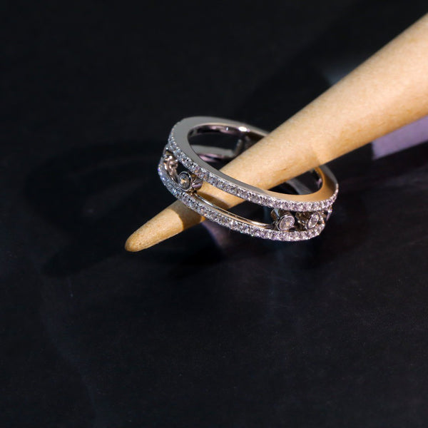 MOVE ROMANE SILVER DIAMOND RING