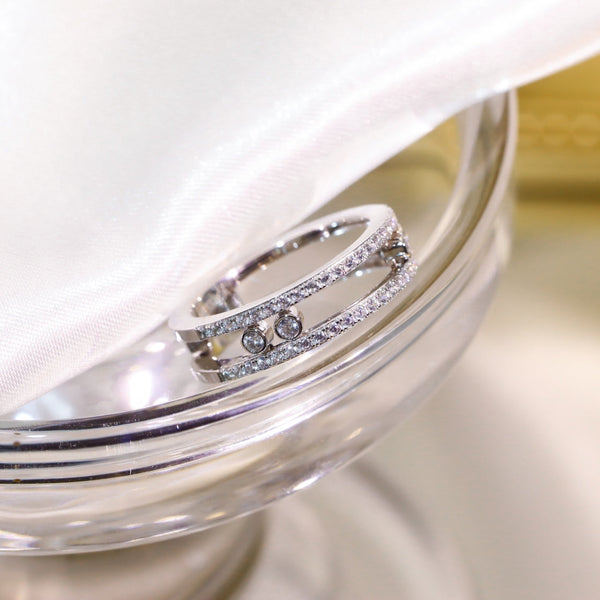 MOVE ROMANE SILVER DIAMOND RING