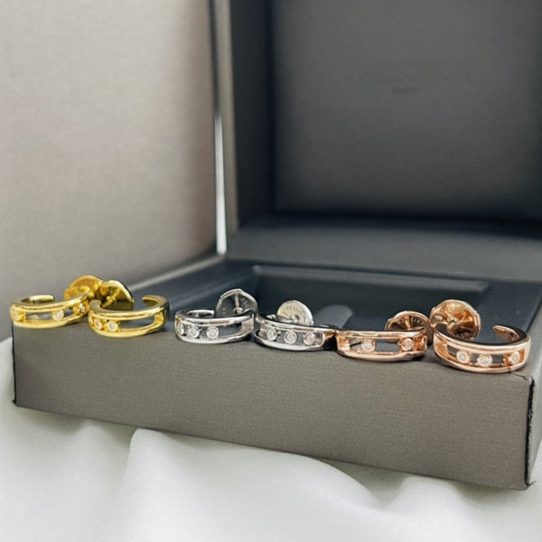 CREOLES MOVE CLASSIQUE DIAMOND EARRINGS