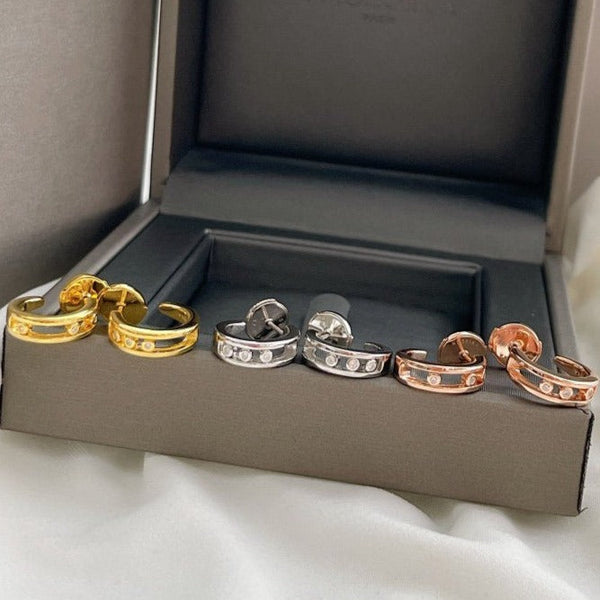 CREOLES MOVE CLASSIQUE DIAMOND EARRINGS