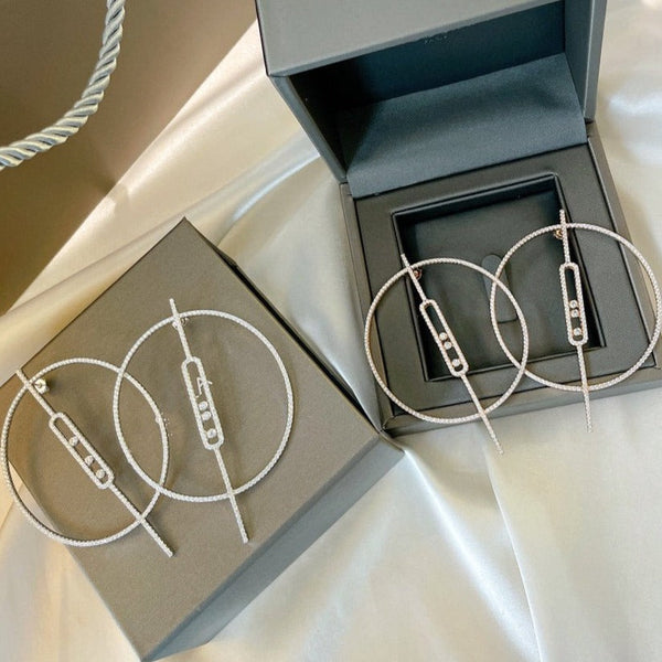 MOVE UNO EARRINGS DIAMOND
