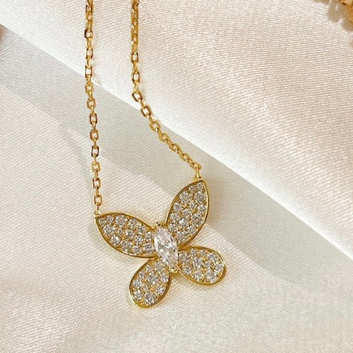 COLLANA FARFALLA IN ORO E DIAMANTI