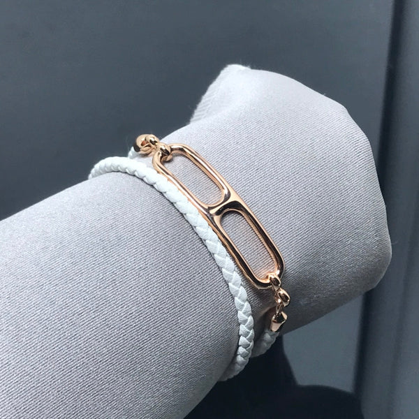 Bracciale con cinturino in pelle HM Pig Nose