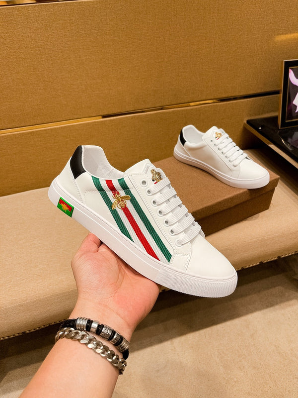 GG ACE WHITE BEE STRIPES