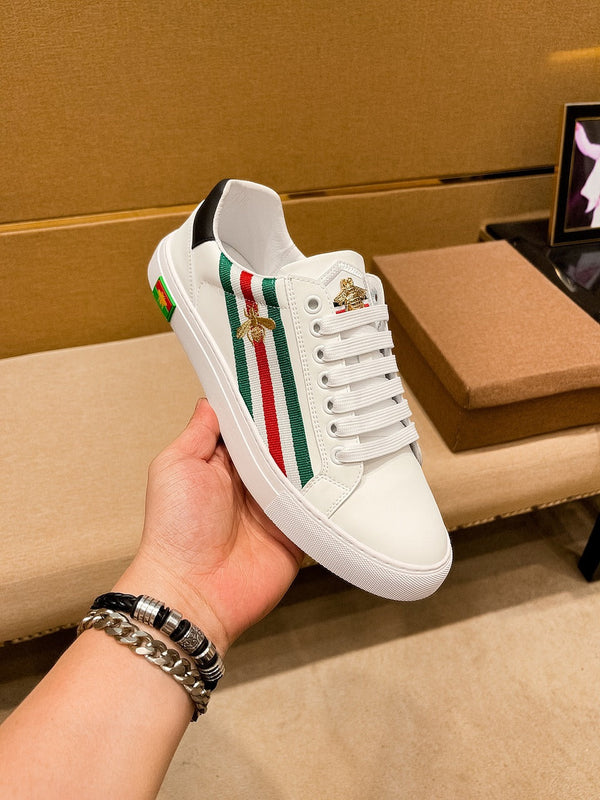 GG ACE WHITE BEE STRIPES