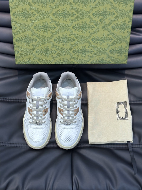 GG WHITE BROWN DISTRESSED EFFECT