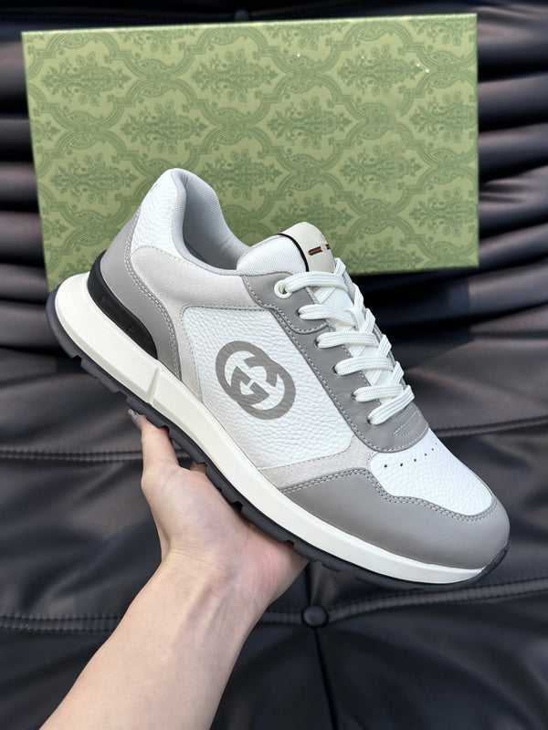 GG TRAINERS GREY WHITE