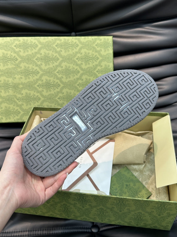 GG SNEAKERS WHITE GREY LEATHER