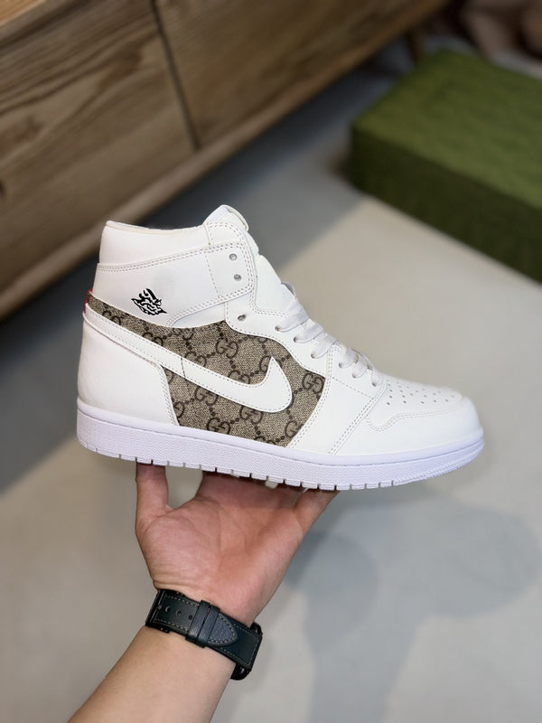 GG AIR JORDAN WHITE BROWN