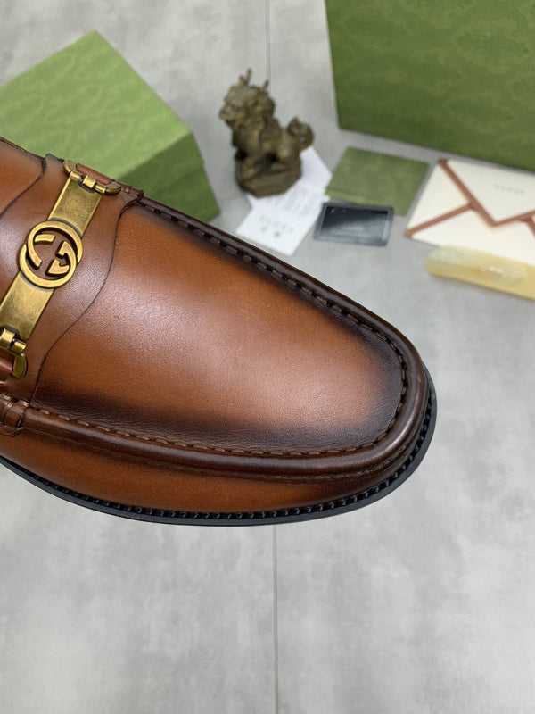 GG LOAFER MEN'S BROWN SMOOTH LEATHER