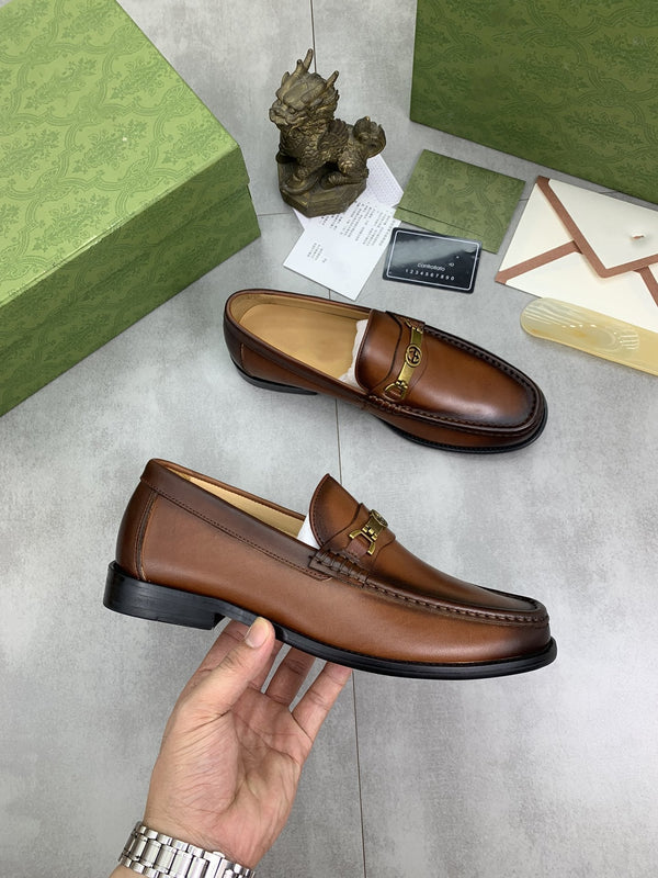 GG LOAFER MEN'S BROWN SMOOTH LEATHER