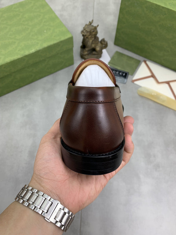 GG LOAFER MEN'S BROWN SMOOTH LEATHER