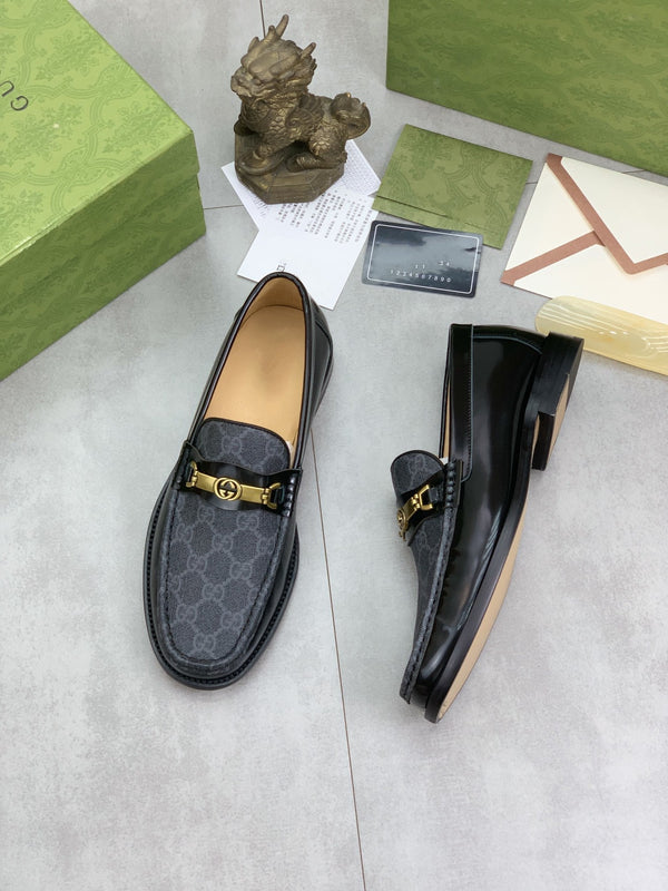 GG LOAFER MEN'S BLACK SMOOTH LEATHER