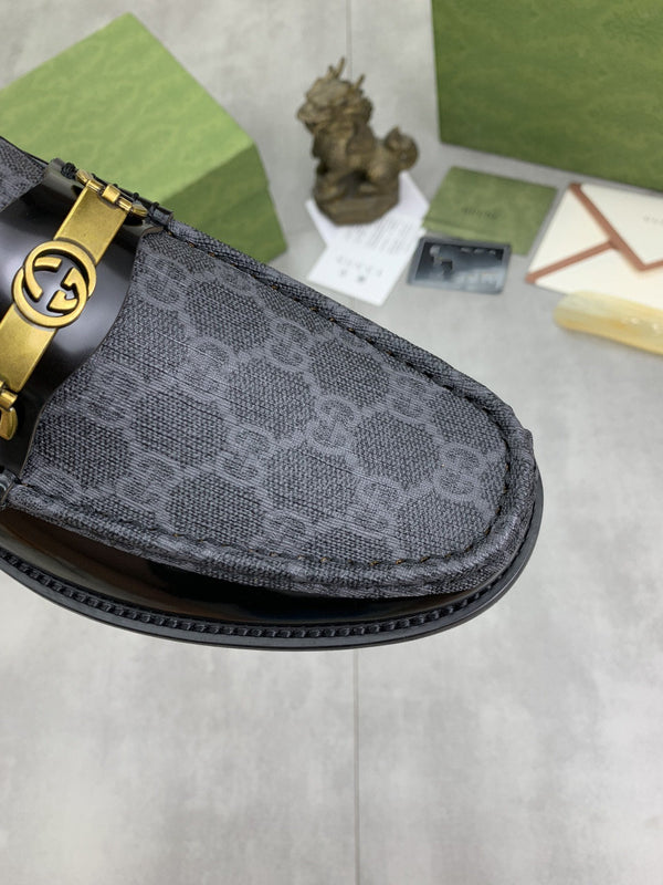 GG LOAFER MEN'S BLACK SMOOTH LEATHER