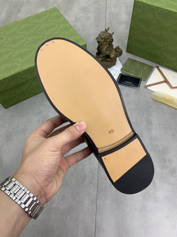 GG LOAFER MEN'S BLACK SMOOTH LEATHER