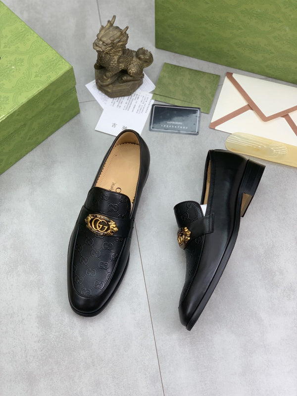 GG MEN'S LOAFER BLACK COWHIDE