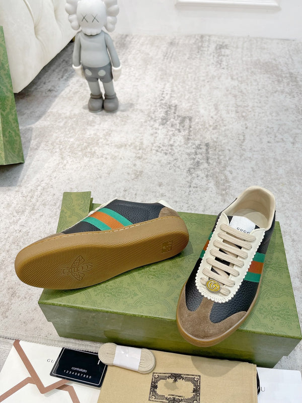 GG SNEAKERS ARDESIA BROWN BLACK LEATHER