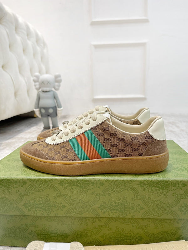 GG SNEAKERS ARDESIA BROWN WHITE LEATHER