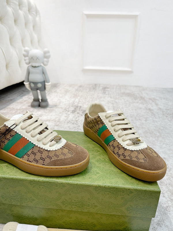 GG SNEAKERS ARDESIA BROWN WHITE LEATHER