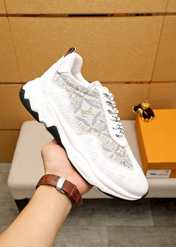 LV MEN'S CASUAL SPORTS SHOE MODEL WHITE