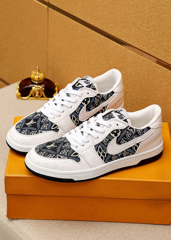 AIR FORCE LV MONOGRAM SNEAKER WHITE BLACK