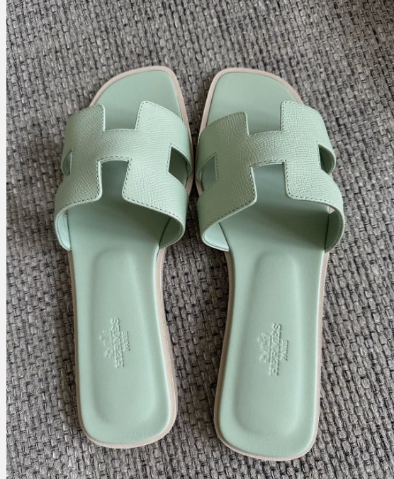 Hermès Oran Sandal Light Green
