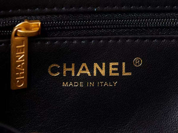 Borsa Kelly Mini trapuntata CC in velluto nero