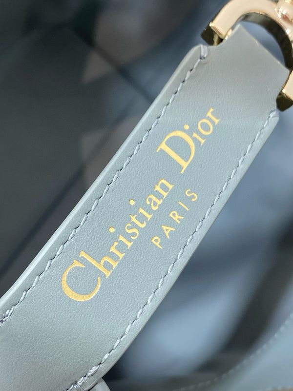 CD Small Toujours Vertical 18cm ROck Gray Calfskin