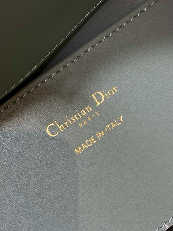 CD Small Toujours Vertical 18cm ROck Gray Calfskin