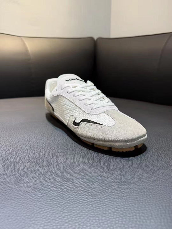 LV Rally Sneaker Gray White Calfskin Suede and Mesh Fabric