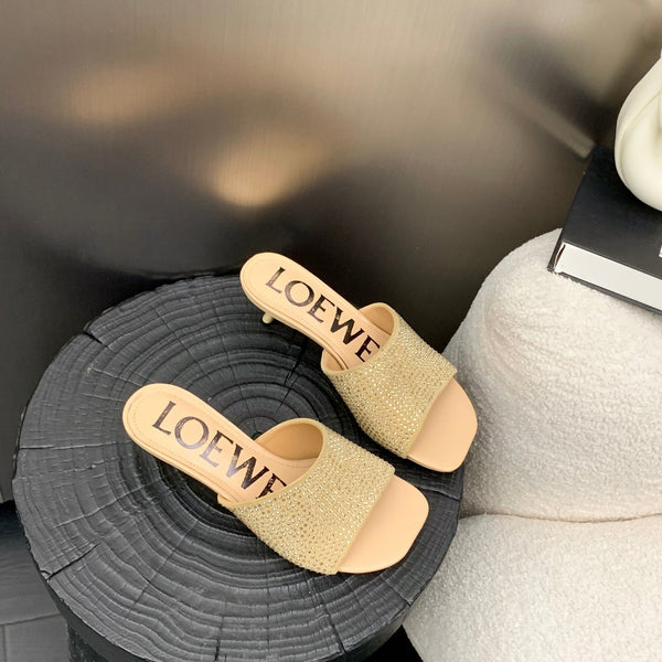 Loewe Petal Mule Multicolor Sheep and Diamond 246563