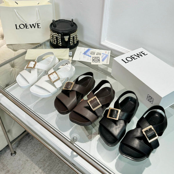 Loewe Ease Buckle Sheepskin Leather 246513