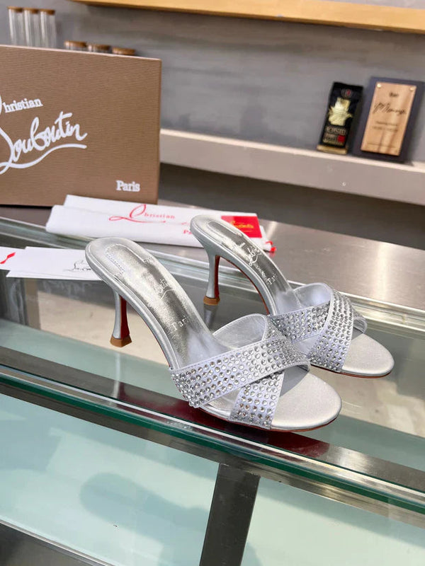 CL 2026 Mariza Is Back Mules 85mm Crystal-Embellished Leather 780497