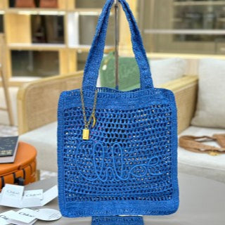 Chloe Summer Banana Bag 33cm Summery Raffia